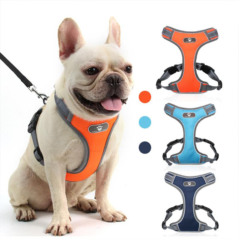 Dog Traction Rope Anti-Fall Reflective Medium and Large Dog Chest Harness Vest-Style Dog Leash Pet Chest Harness