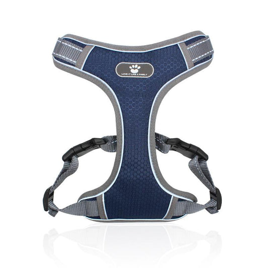 Dog Traction Rope Anti-Fall Reflective Medium and Large Dog Chest Harness Vest-Style Dog Leash Pet Chest Harness